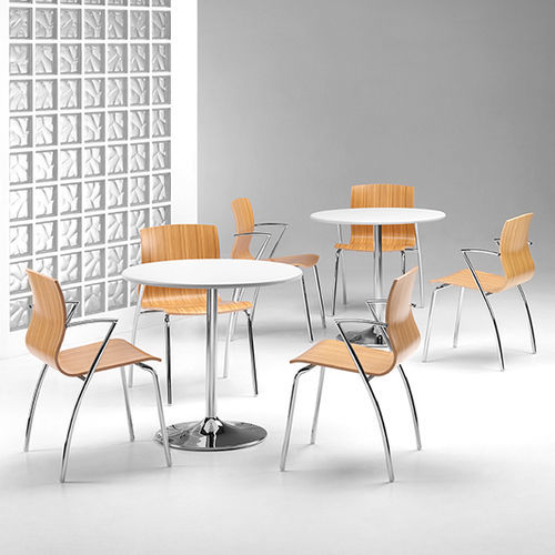 Moderner Besucherstuhl - WEBWOOD - TALIN SRL - für den Innenraum / Aluminium / Buche