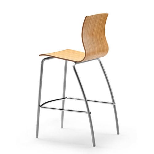 Moderner Hocker - WEBWOOD - TALIN SRL - Buche / Sperrholz / Metall
