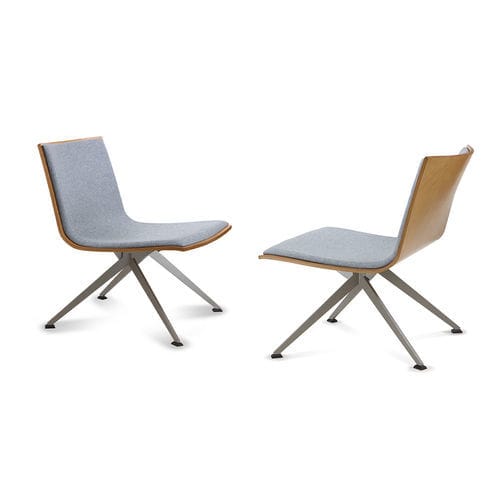 Moderner Sessel - EXEN - TALIN SRL - Leder / Stoff / Chrom