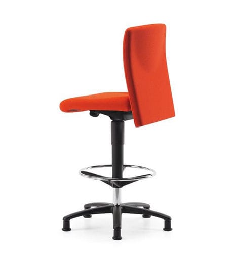 Moderner Bürohocker - AKIRA - TALIN SRL - Leder / Stoff / Nylon