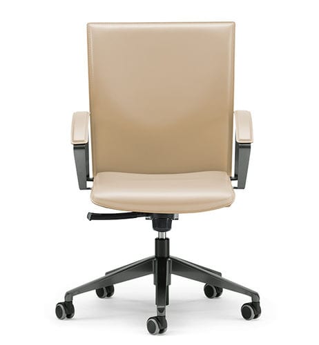 Moderner Bürostuhl - ATAY - TALIN SRL - für den Innenraum / Chrom / Leder