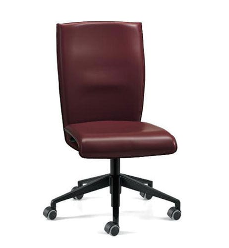 Moderner Bürostuhl - ATHENA - TALIN SRL - für den Innenraum / Aluminium / Leder