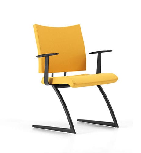 Moderner Besucherstuhl - AVIAMID - TALIN SRL - für den Innenraum / Aluminium / Chrom