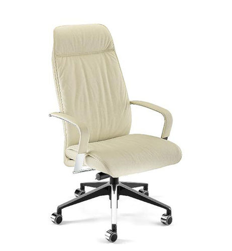 Moderner Chefsessel - DIESIS PLUS - TALIN SRL - Leder / Stoff / Chrom