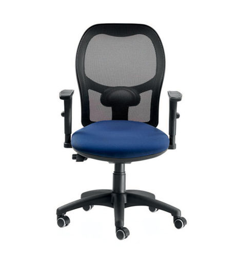 Moderner Bürostuhl - MESH - TALIN SRL - für den Innenraum / Chrom / Leder