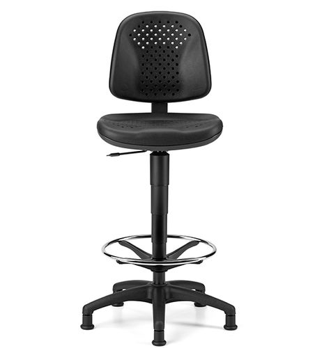 Moderner Bürohocker - WORK - TALIN SRL - Sperrholz / Polyurethan / Gestell aus Aluminium