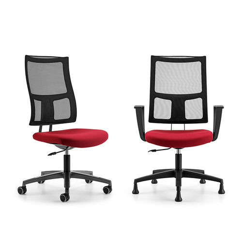 Moderner Bürosessel - ALLYNET - TALIN SRL - Leder / Stoff / Metall