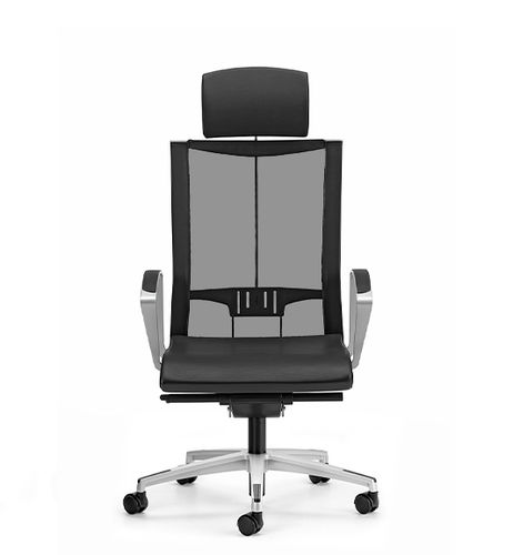 Moderner Chefsessel - AVIANET - TALIN SRL - Leder / Stoff / Aluminium