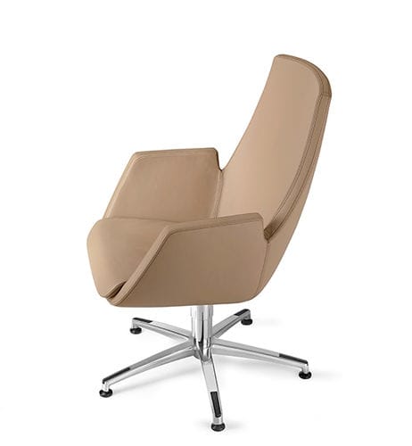 Moderner Chefsessel - NUBIA - TALIN SRL - Leder / Stoff / Metall