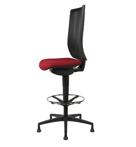Moderner Bürohocker - WIND  - TALIN SRL - Netz / Gestell aus Aluminium / mit Sterngestell