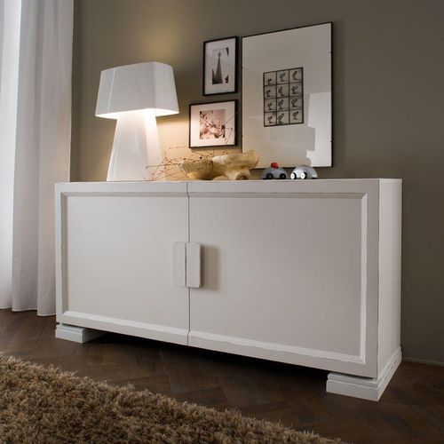 Klassisches Sideboard - COMP_111Z - Mobilgam - lackiertes Holz / Esche / weiß