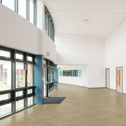 Umweltverträglicher Bodenbelag - ALMOND – CHEVRON - Aspecta Flooring - Vinyl / für den Innenraum / für Büro