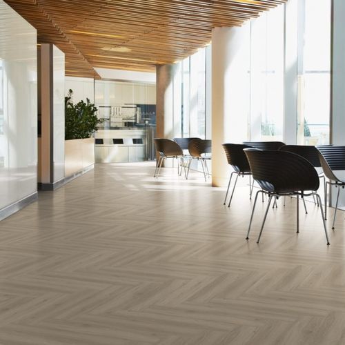 Umweltverträglicher Bodenbelag - ALMOND – HERRINGBONE - Aspecta Flooring - Vinyl / für den Innenraum / für Büro