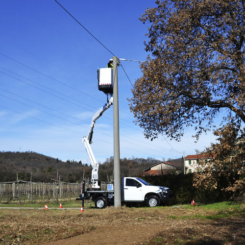 Hubarbeitsbühne für Baustellen - ZED 15.2 - CTE - für Außenbereich / LKW-montiert