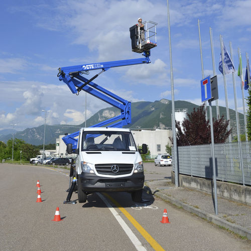 Hubarbeitsbühne für Baustellen - ZED 20.3 A+H - CTE - für Außenbereich / LKW-montiert