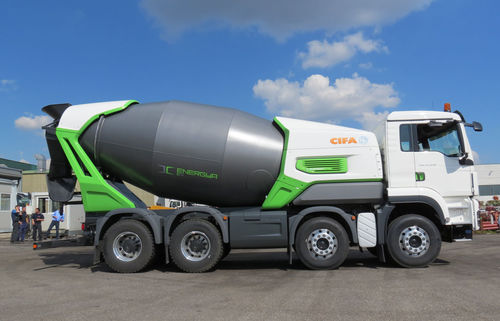 Elektrischer Fahrmischer - E9 - CIFA S.p.A - Hybrid / für Beton / hybrider Plug-in