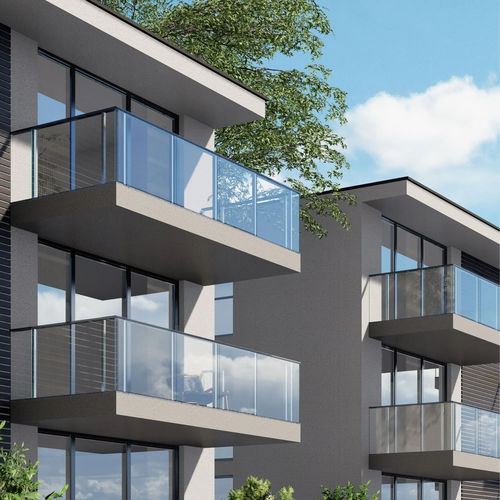 Glasgeländer - MENTIS - Abel Metallsysteme GmbH & Co. KG - Glasplatten / für Außenbereich / für Treppen