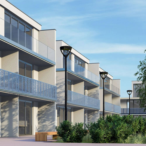 Designgeländer - MODULARIS - Abel Metallsysteme GmbH & Co. KG - Aluminium / Platten / Lochblech