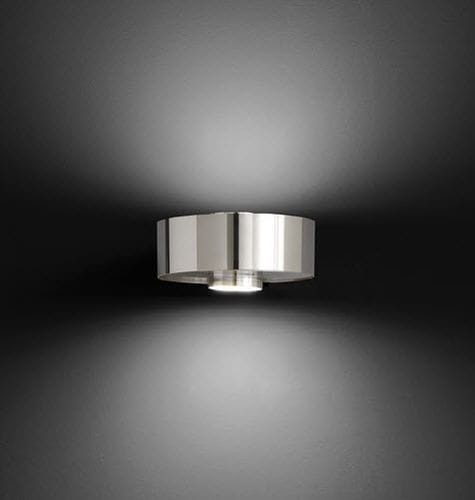 Moderne Wandleuchte - AMY - lucifero illuminazione - für den Innenraum / Edelstahl / rund