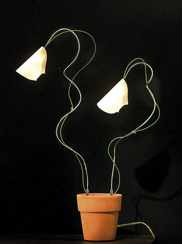Tischlampe - FLORIA - lucifero illuminazione - Glas / Silikon / modern