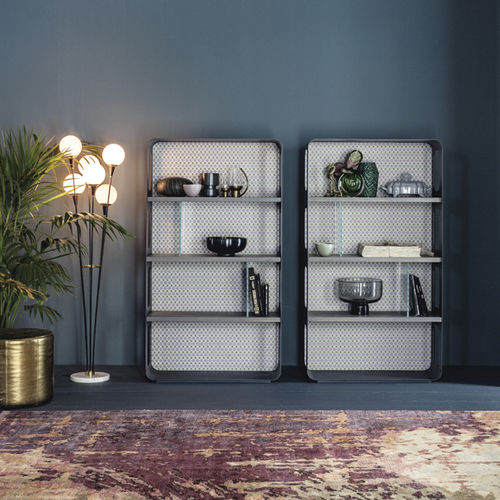 Modernes Bücherregal - ACADEMY - Devina Nais - Holz / Eisen / Glas