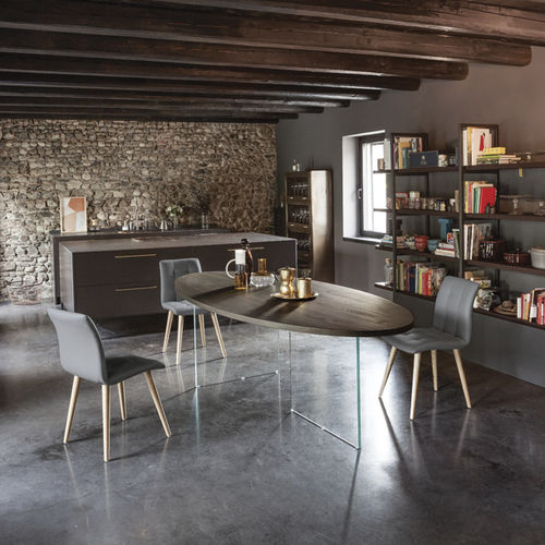 Moderner Tisch - DAYTONA - Devina Nais - Glas / oval