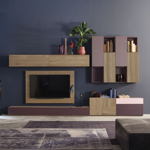 Moderne Wohnwand - ZERO. 16  - Devina Nais - lackiertes Holz