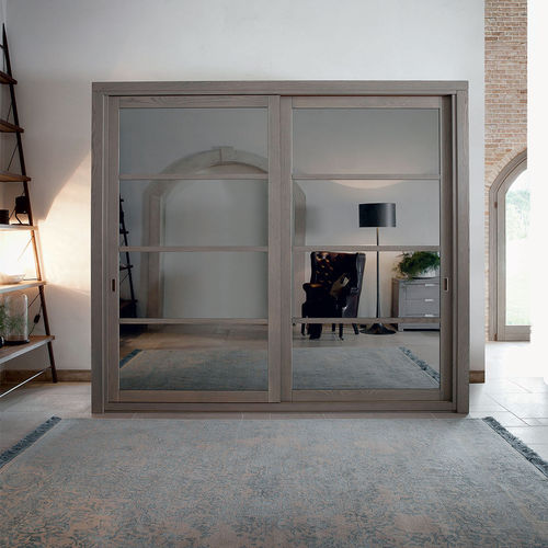 Moderner Kleiderschrank - AR350  - Devina Nais - lackiertes Holz / Massivholz / mit Schiebetür