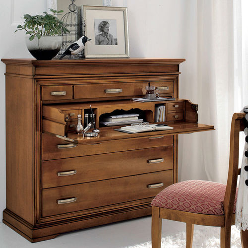 Klassisches Sideboard - Devina Nais - Massivholz / mit Schreibtisch