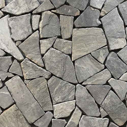 Natursteinfurnier - FIELDSTONE : CHARCOAL BLACK - Asian Stones
