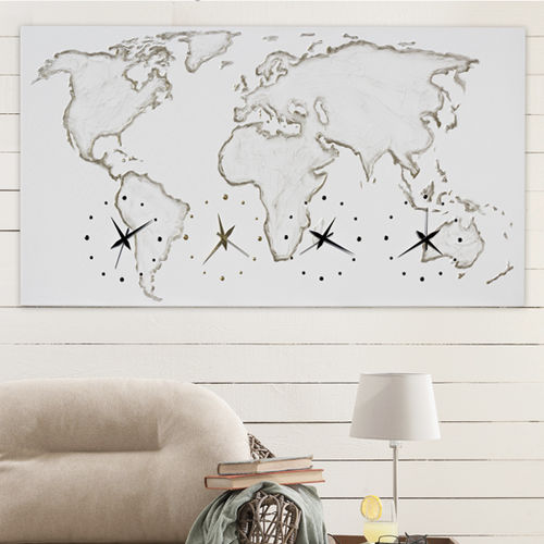 Moderne Uhr - P4544   - PINTDECOR - wandmontiert / Analog / für den Innenraum