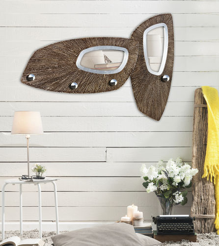 Moderner Garderobenhaken - P4581   - PINTDECOR - aus verchromtem Metall / Mehrfach / gestrichen