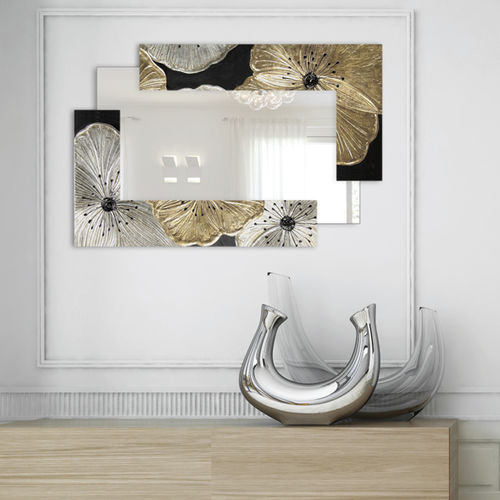 Wandmontierter Spiegel - P4016 - PINTDECOR - modern / rechteckig / Harz