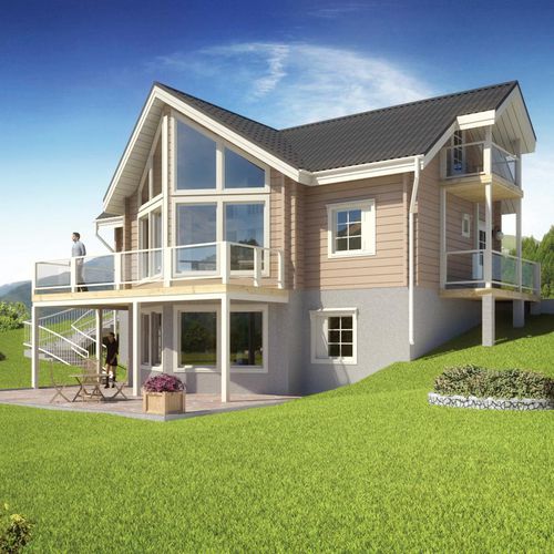 Fertigbauhaus - TUNTURI : 223 - Artic House - umweltfreundlich / modern / mit Terrasse