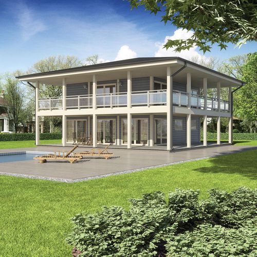 Fertigbauhaus - ARTIC FRAME : 290 - Artic House - umweltfreundlich / modern / 2-Etagen