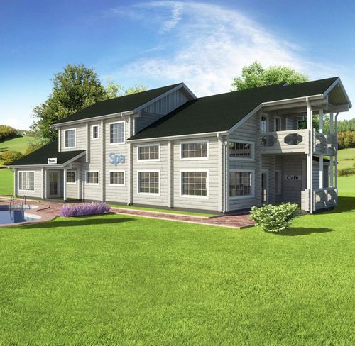 Fertigbau-Gebäude - LUXURY : 362 - Artic House - Massivholz / modern / umweltfreundlich