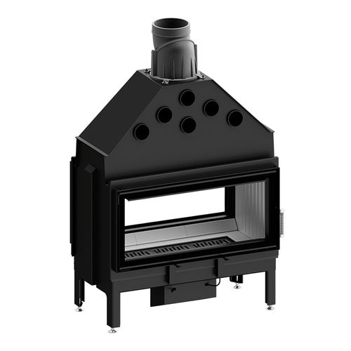 Holzkamin - ARDENTE DUO 90x41.DSS - Hitze - Einbau / Insel / doppelseitig
