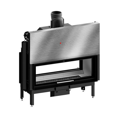 Holzkamin - ARDENTE DUO 120x43.DGS - Hitze - Einbau / Insel / doppelseitig