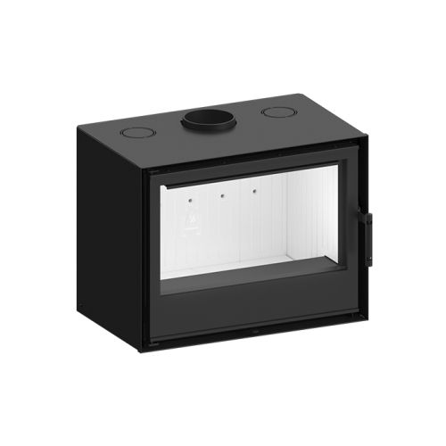 Holzkamin - CUBO 700 - Hitze - Einbau / Einseitig / offen