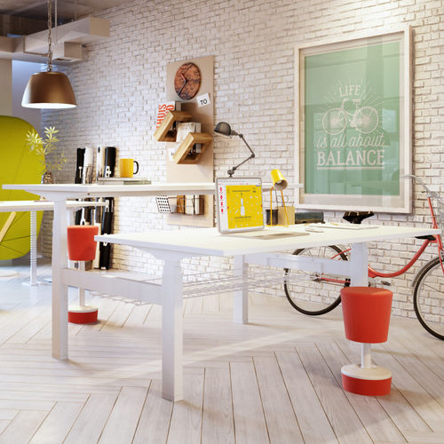 Schreibtisch für Open Space - Balance - Mikomax Smart Office - modern / Holz / höhenverstellbar