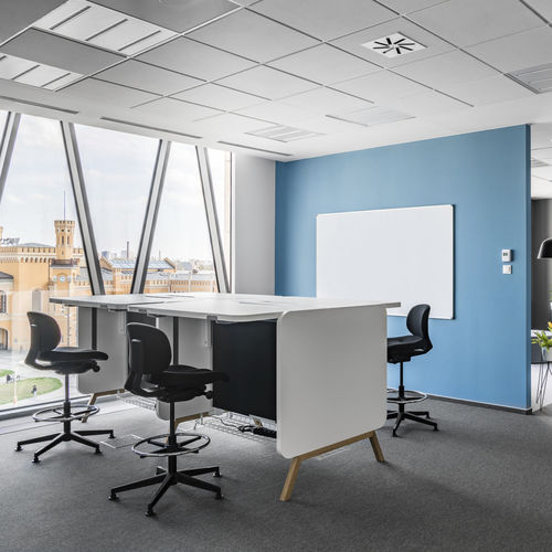 Chefschreibtisch - STAND UP - Mikomax Smart Office - modern / Holz / Metall