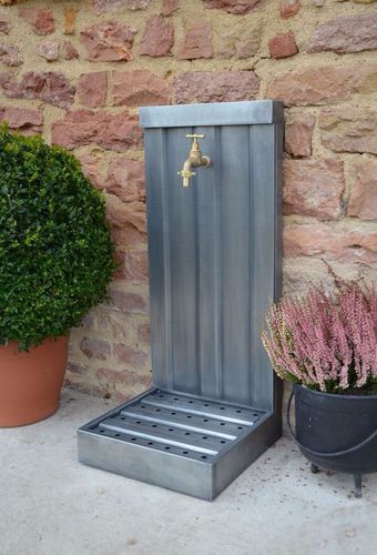 Garten-Springbrunnen - HORTENSIA - MISTERZINC - Zink / modern