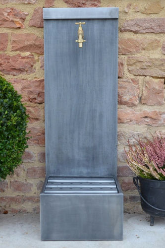 Garten-Springbrunnen - ARUM - MISTERZINC - Zink / modern