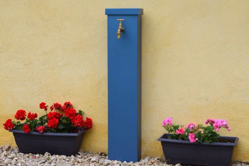Garten-Springbrunnen - MYOSOTIS - MISTERZINC - Zink / modern