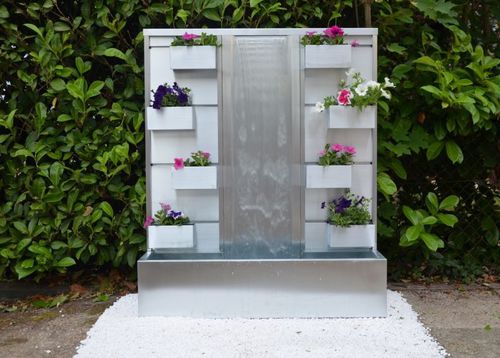 Garten-Springbrunnen - NIRVANA - MISTERZINC - Zink / modern