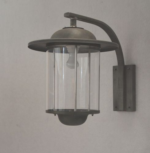 Moderne Wandleuchte - SCHUBERT - MISTERZINC - für Außenbereich / Zink / rund