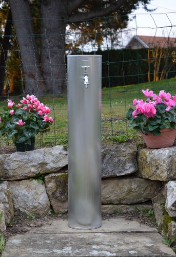 Garten-Springbrunnen - PAVOT - MISTERZINC - Zink / modern