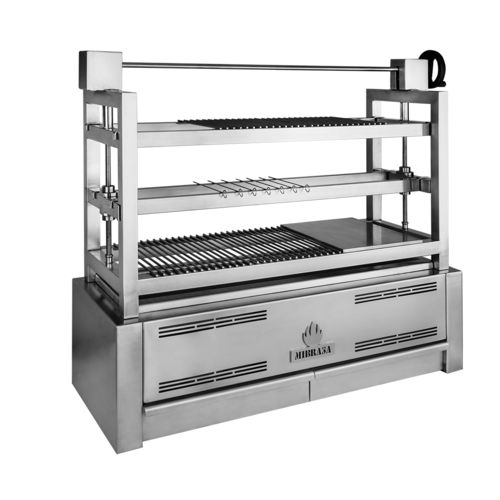 Tischgrill - ROBATAYAKI RM SE - Mibrasa Charcoal Oven SL - Profi / Edelstahl