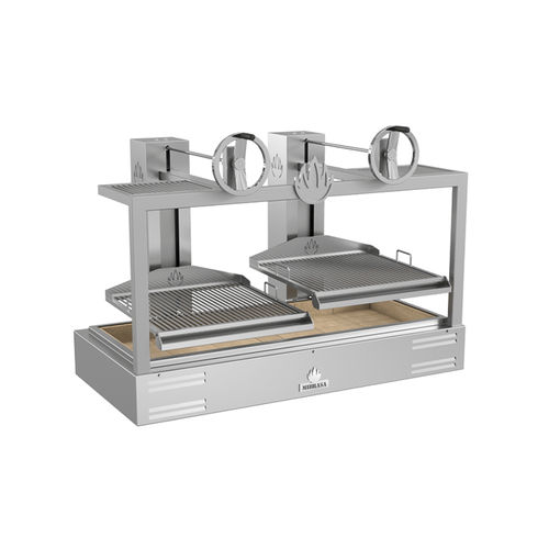 Holzkohlegrill - PARRILLA GMB 160 - Mibrasa Charcoal Oven SL - Tisch / für Profiküchen / Edelstahl