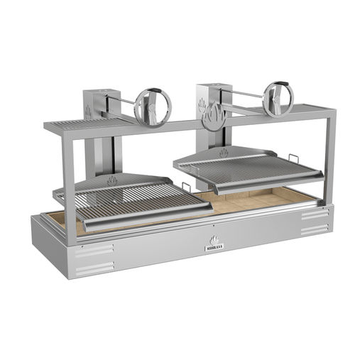 Holzkohlegrill - PARRILLA GMB 200 - Mibrasa Charcoal Oven SL - Tisch / für Profiküchen / Edelstahl